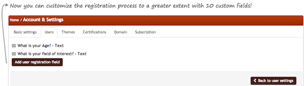 More Registration Custom Fields