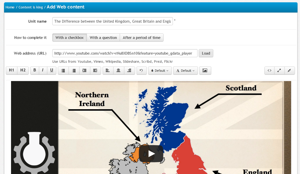 Embedding a Youtube video_reusability