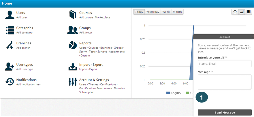 talentlms zopim integration screenshot 3