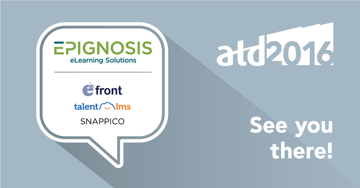 Epignosis announces Bronze Sponsorship of the ATD 2016 Exposition