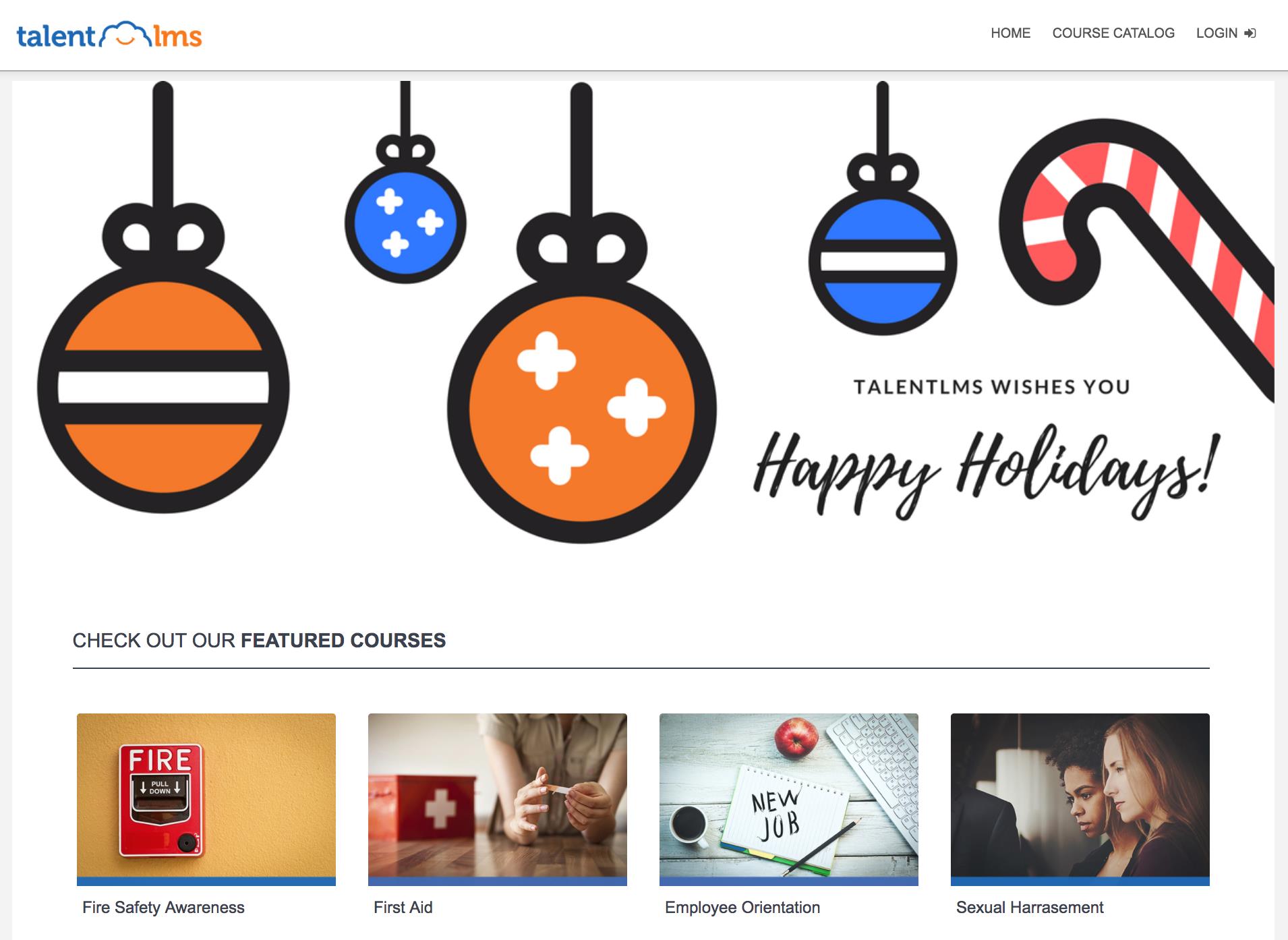 Decorate your TalentLMS portal for the holidays with these tips! - TalentLMS Blog