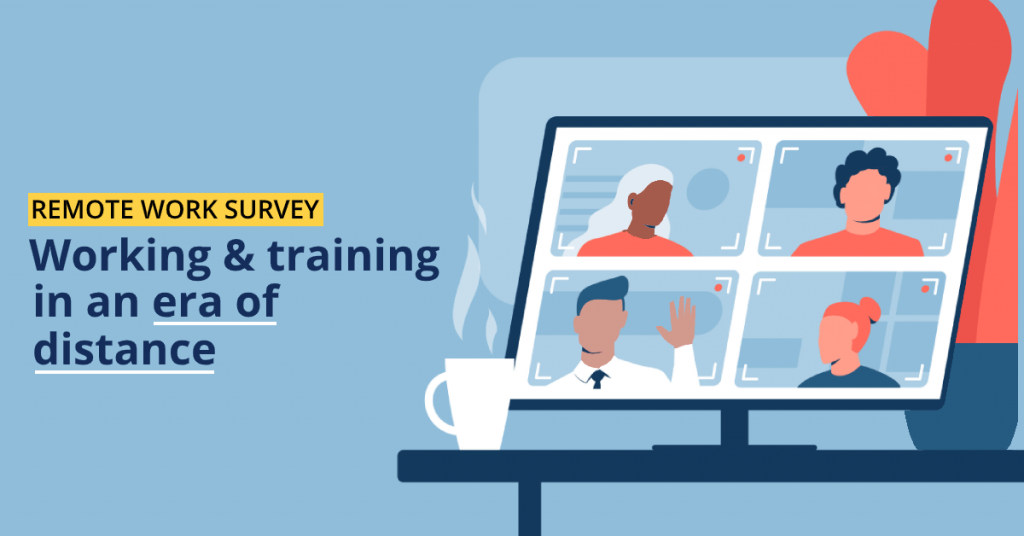 Survey by TalentLMS on how to balance remote work, training and productivity.