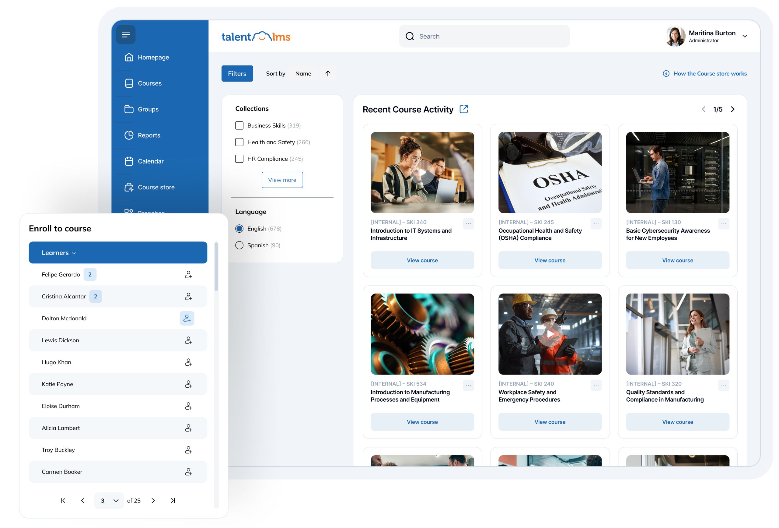 TalentLMS platform