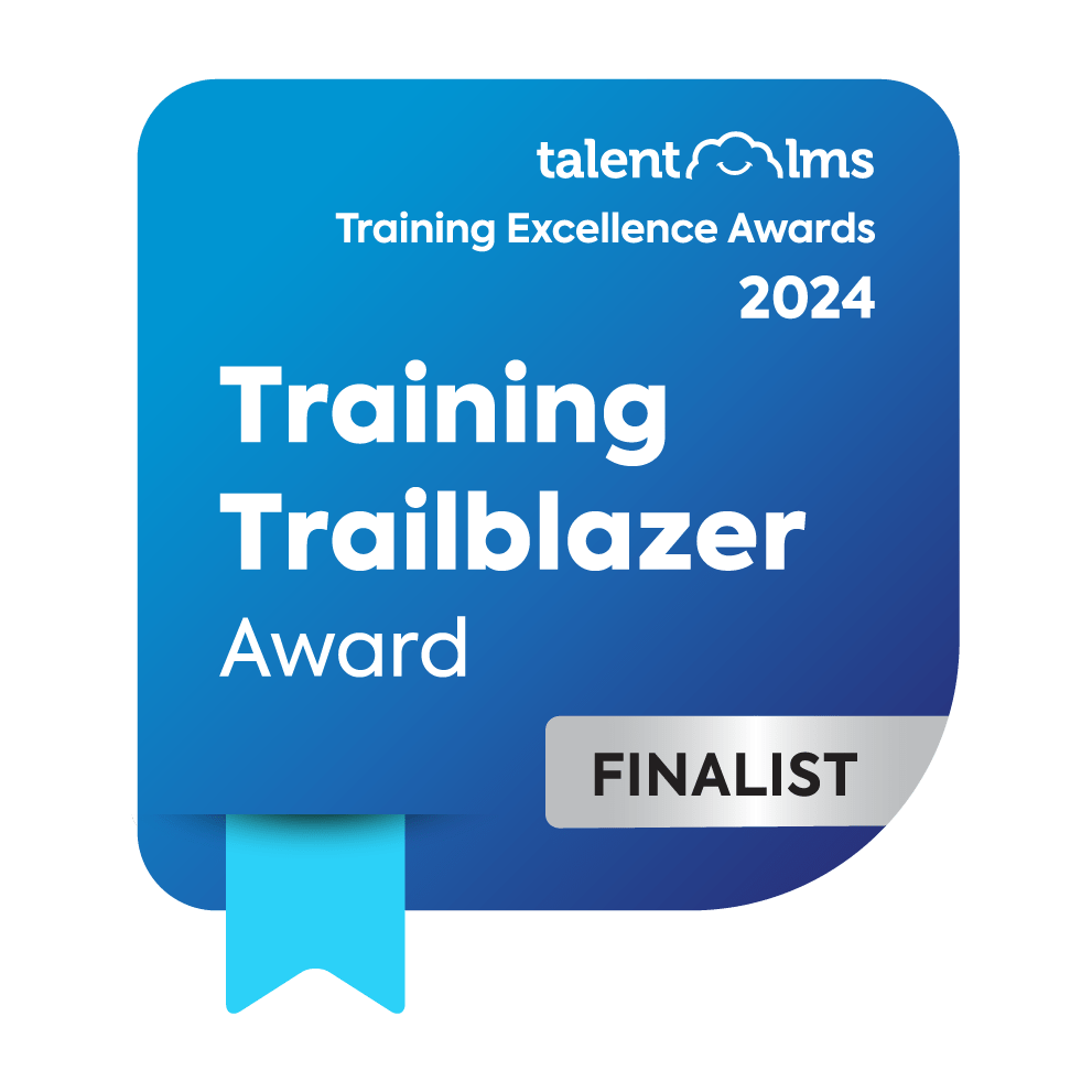 Training Trailblazer Finalist in Training Excellence Awards 2024.