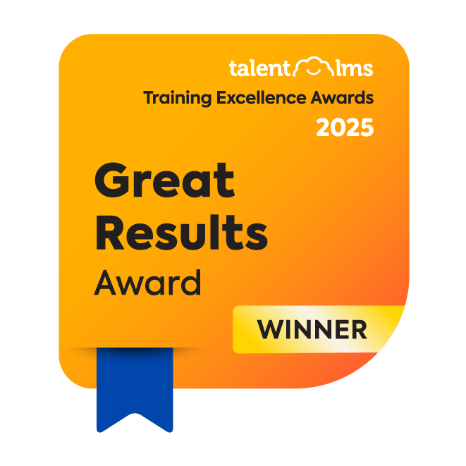 TalentLMS Training Excellence Awards: Great Results Category