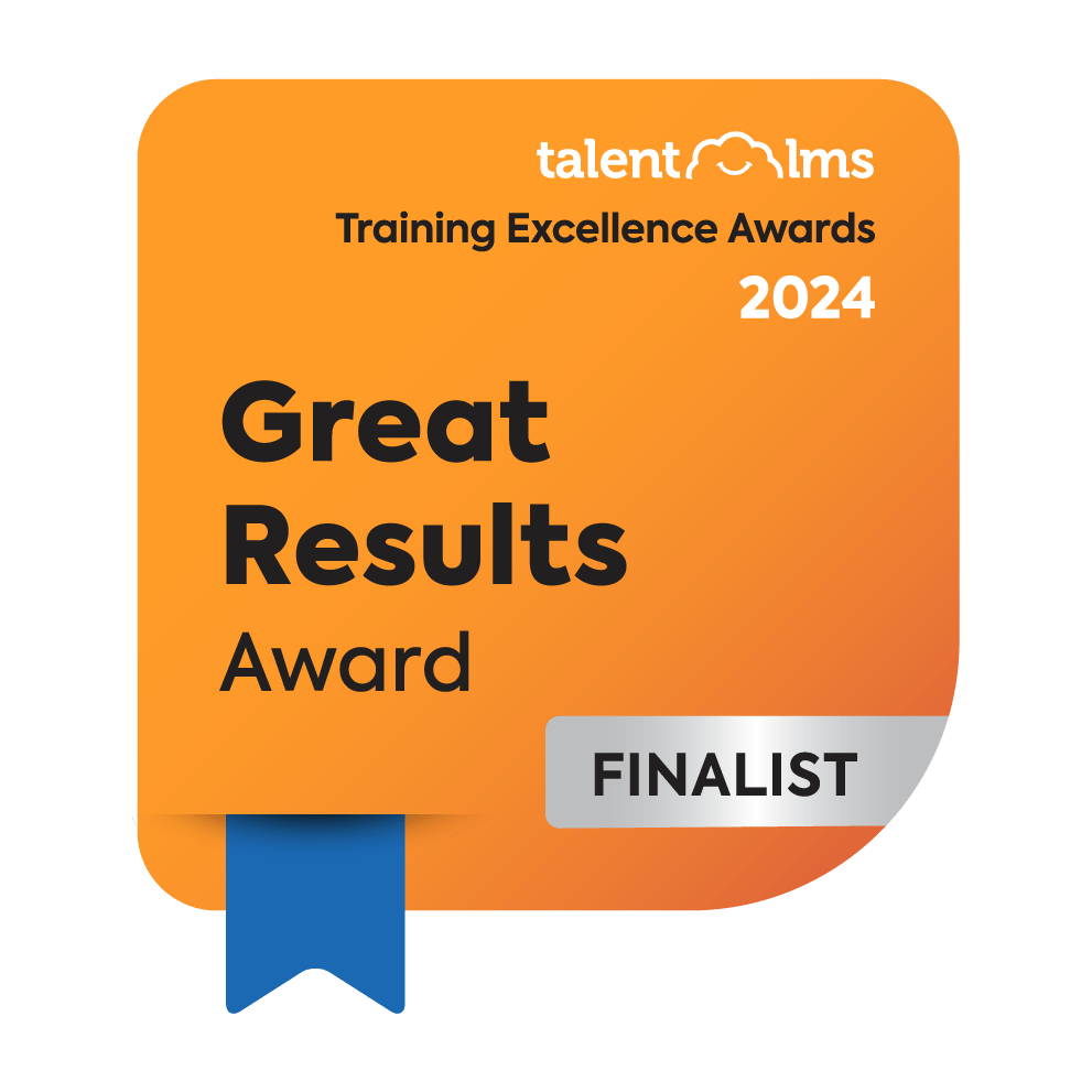 TalentLMS Training Excellence Awards - Great Results Award Finalist