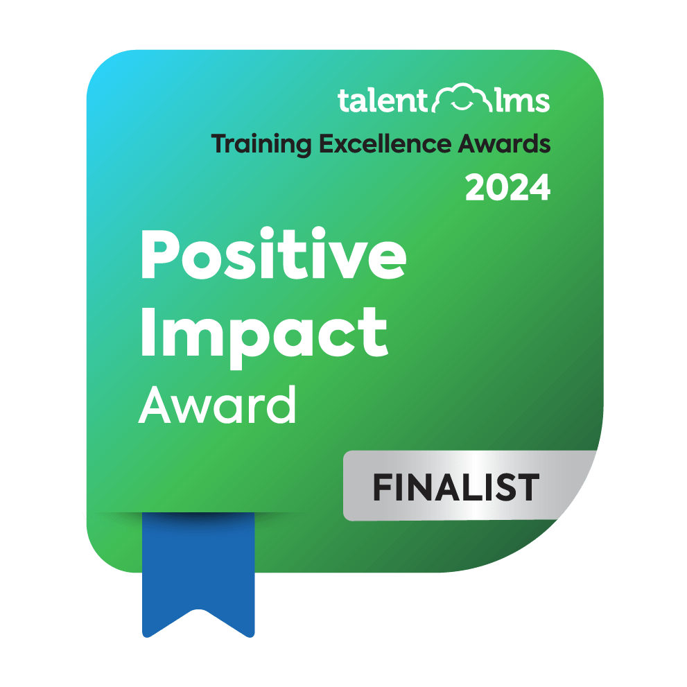 TalentLMS Training Excellence Awards - Positive Impact Award Finalist