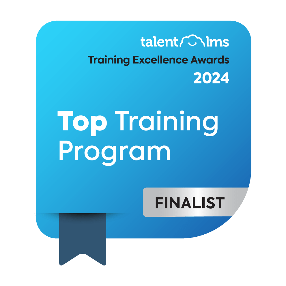 TalentLMS Training Excellence Awards - Top Training Program Finalist