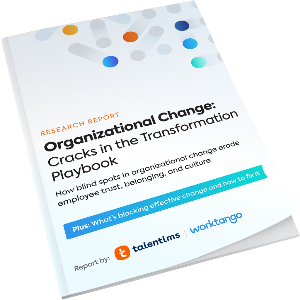 Organizational change report cover page