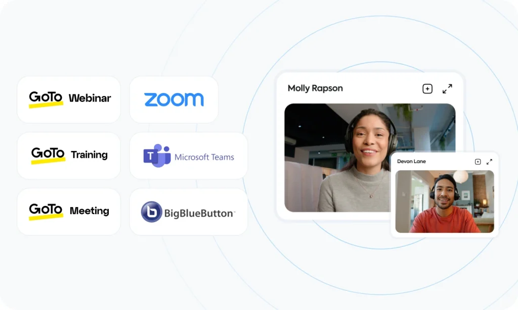 Host virtual training sessions on TalentLMS with the support of the most famous integrations.