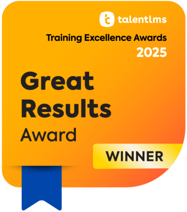 TalentLMS Training Excellence Awards: Great Results Category