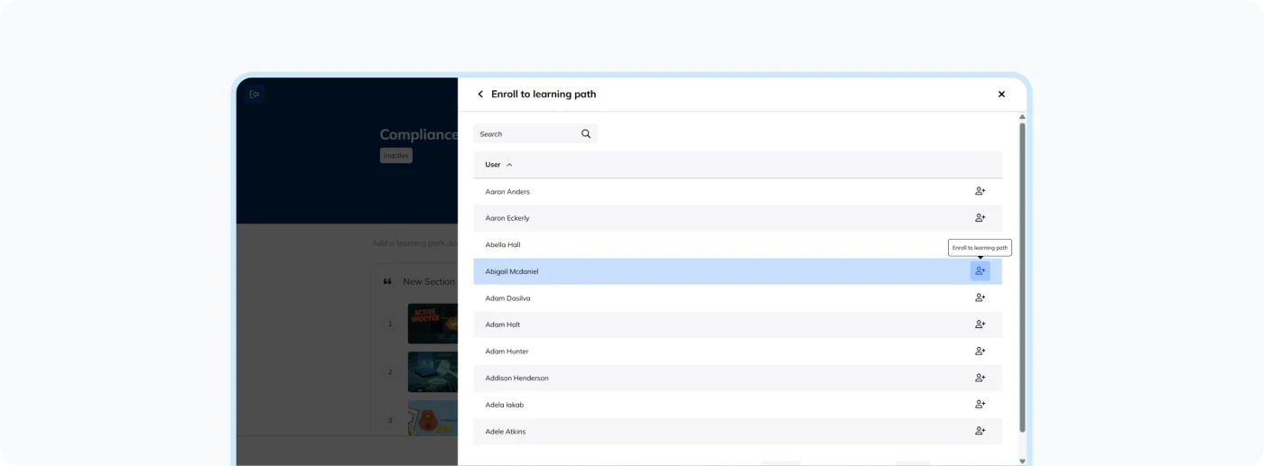 Assign your learners to the new learning path.