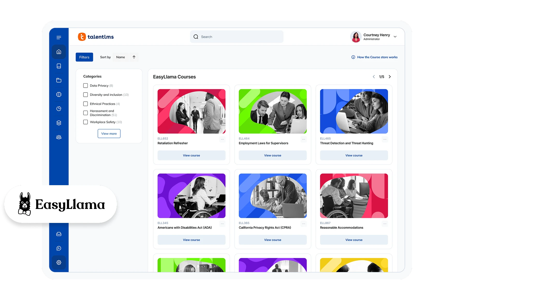 Easy Llama for TalentLMS.