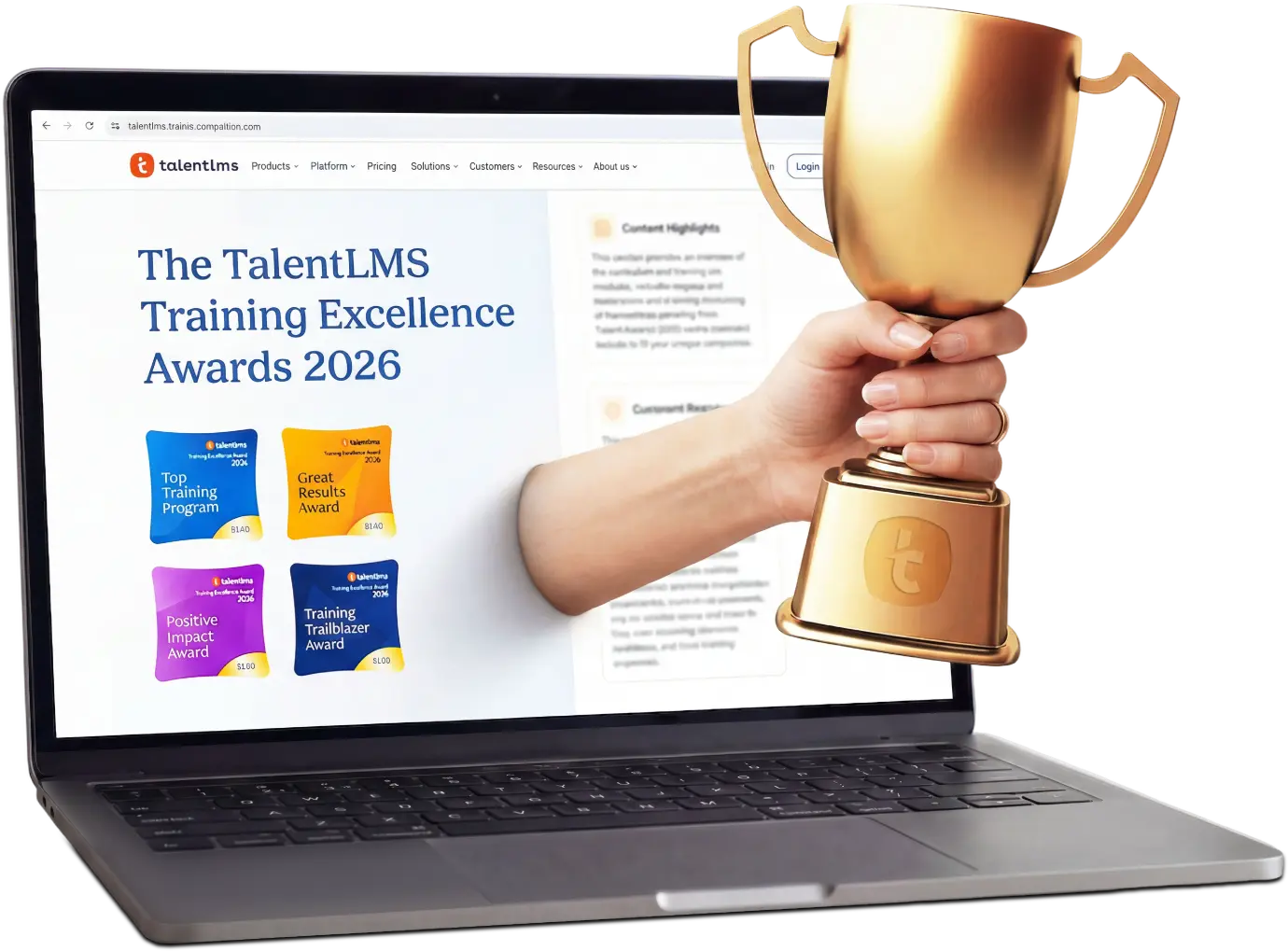 Training Excellence Awards prize 2026